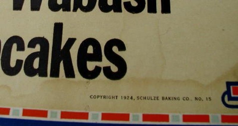 1924 Very Rare Advertising Die Cut Black Man Uncle Wabash Cupcakes