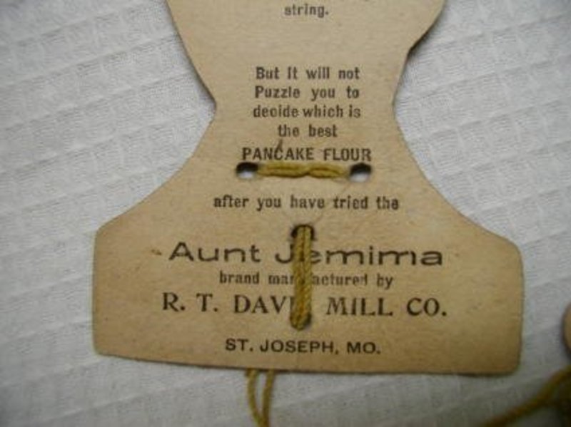 C1910 Aunt Jemima Black Memorabilia Advertising Puzzle