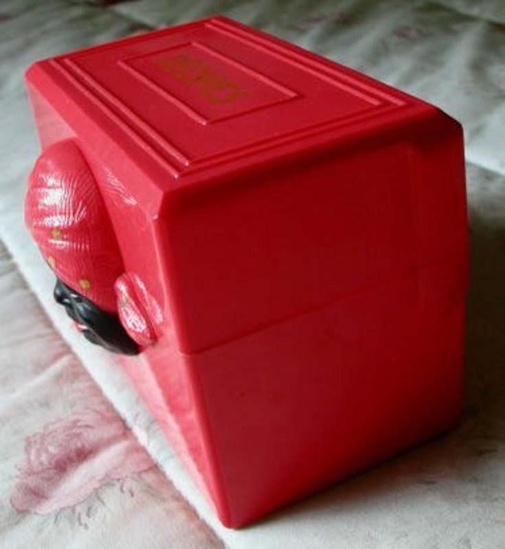 1950 Black Memorabilia Aunt Jemima Red Fosta Recipe Box