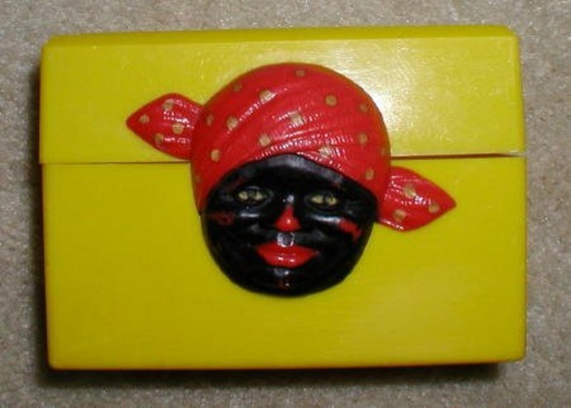 Black Memorabilia Aunt Jemima Yellow Fosta Recipe Box