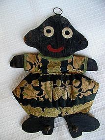 1930s Black Memorabilia Folk Art Little Girl Key Holder