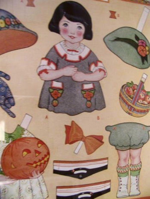 HALLOWEEN C1920 Little MaryJane Paper Doll Good Housekeeping Magazine