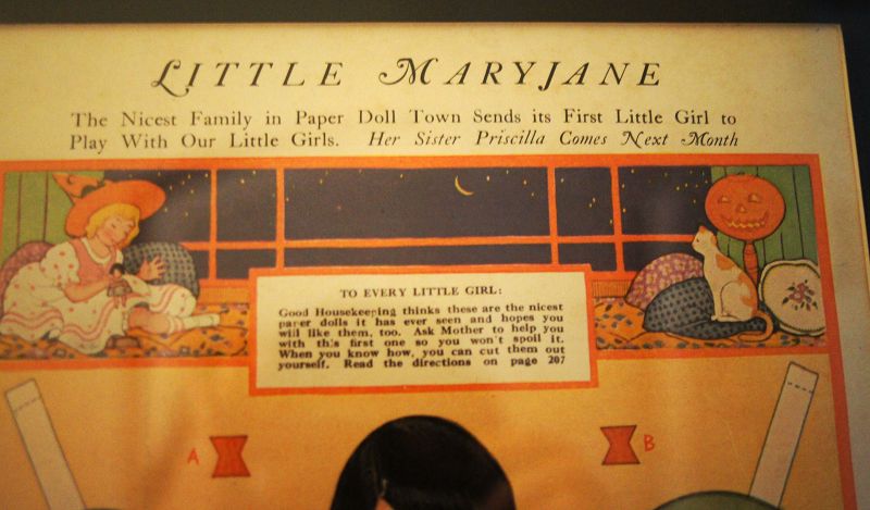 HALLOWEEN C1920 Little MaryJane Paper Doll Good Housekeeping Magazine