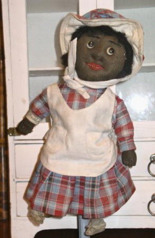 Fab 1920 Black Memorabilia Handmade Cloth Doll &quot;Sallie&quot;