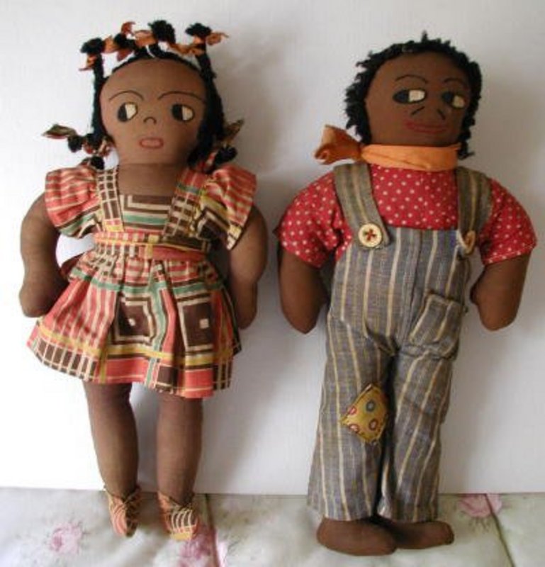 vintage black rag dolls