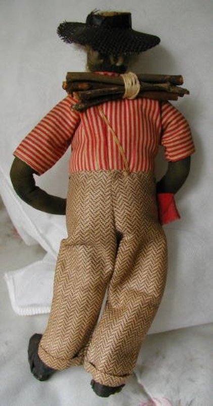 1930 Alabama WPA Folk Art Black Stick Gatherer Doll