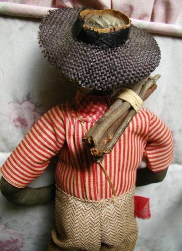 1930 Alabama WPA Folk Art Black Stick Gatherer Doll