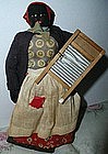 1930 Alabama WPA Folk Art Black Cloth Washerwoman Doll