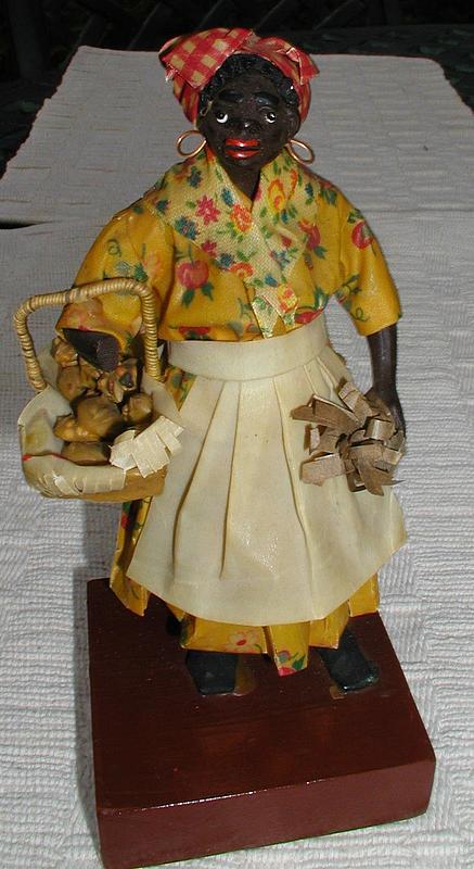 1920s New Orleans Vargas Wax Black Doll &quot;Ole Charley&quot;