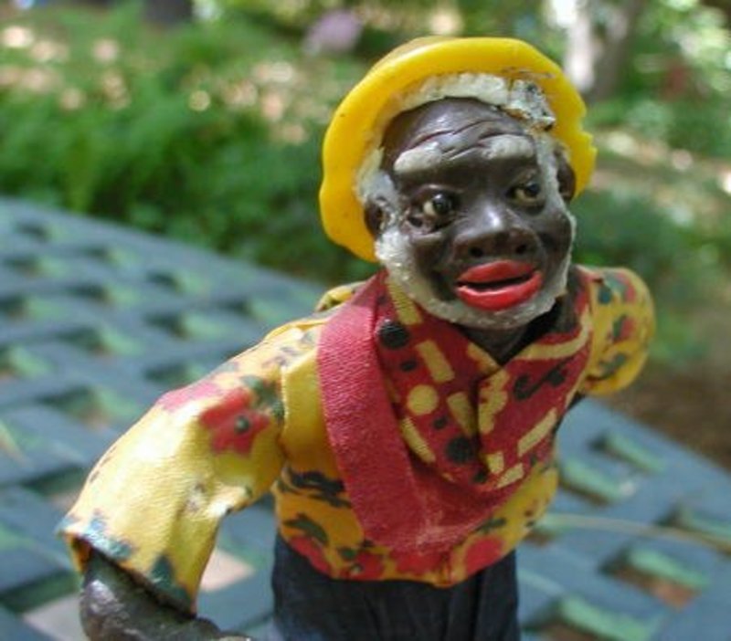 1920s New Orleans Vargas Wax Black Doll &quot;Ole Charley&quot;