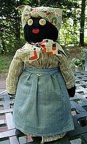 FAB 1940s Black Mammy Bottle Doll Diminutive Sweet Seldom Found