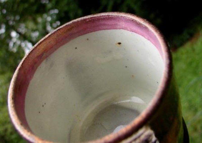 Darling 19thC England Copper Lustre Luster Child's Mug or Cup