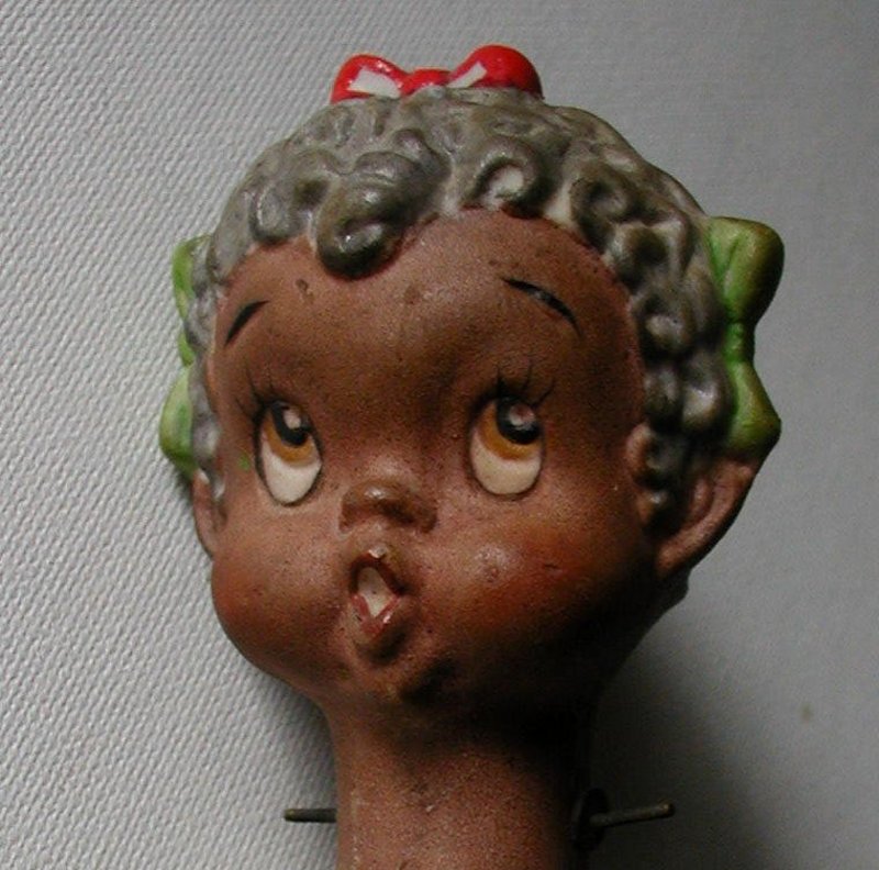 1950s Black Americana Darling Girl Child Nodder Ardalt Japan