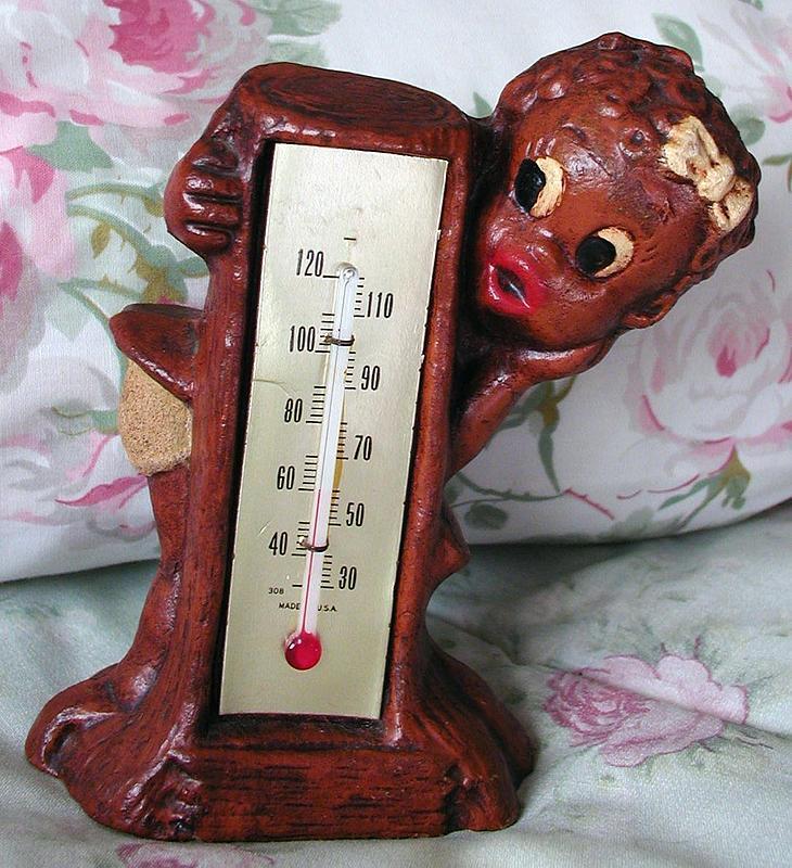 RARE 1955 Little Black Girl Multi-Products Thermometer