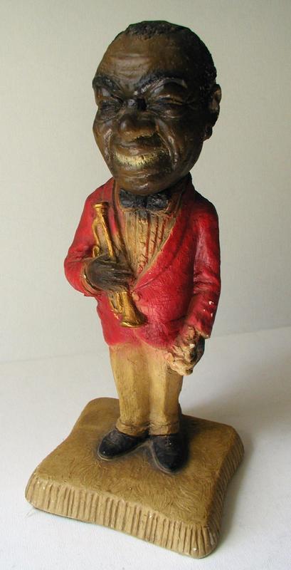 FAB 1930s Chalkware Statue Louis &quot;Satchmo&quot; Armstrong
