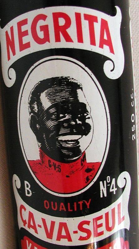 1930s Black Man NEGRITA Negro Belgian Metal Polish Tins