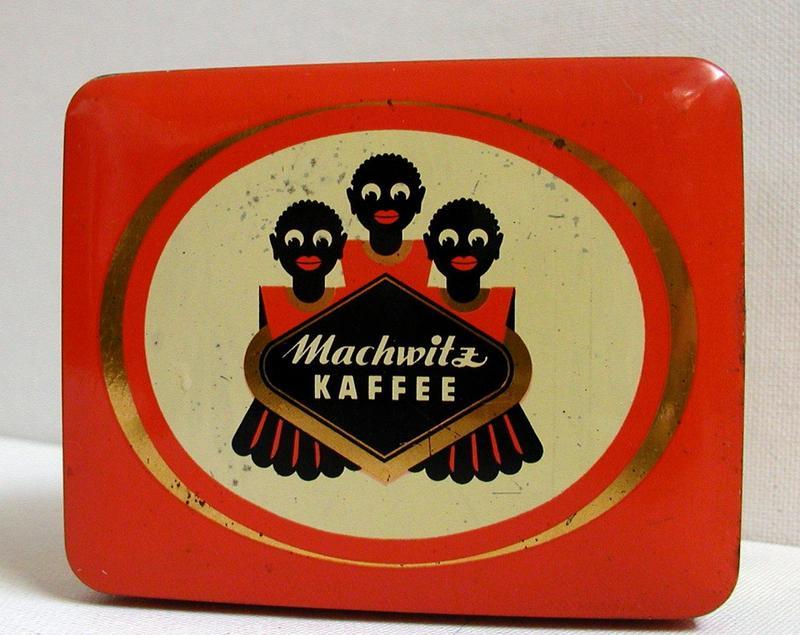 Sweet 1930s Negro German Coffee Tin w/ 3 Black Children