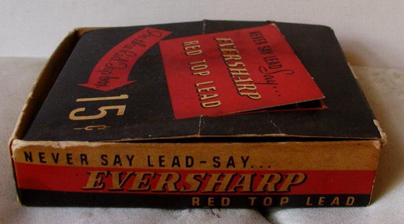 1930 EVERSHARPE RedTop School Pencil-Lead Display