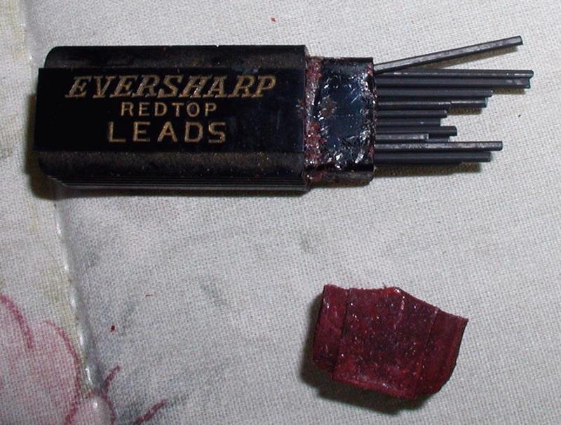 1930 EVERSHARPE RedTop School Pencil-Lead Display
