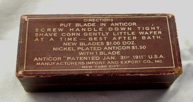 1911 Patent Medical Doctor Podiatrist Cased CORN SHAVER