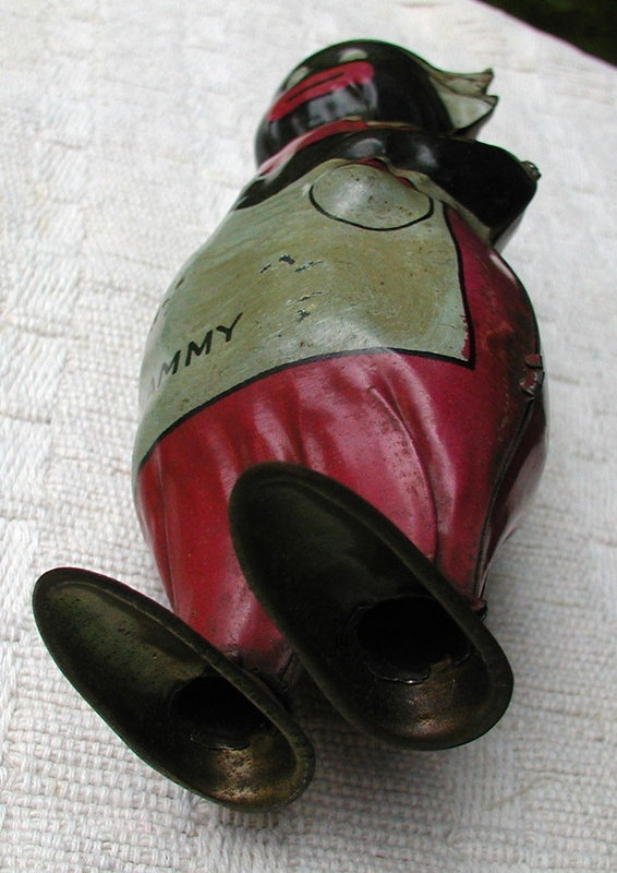1920-30s Mammy Lithographed Tin Wind Up Walker Toy