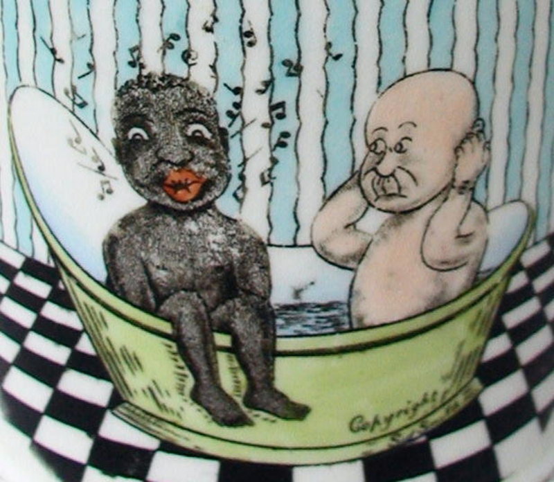 Humorous Black Memorabilia 1920 English Child Baby Mug