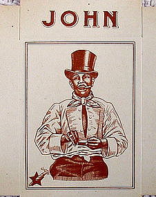Fab 1920 Rare Unused Belgian Cigarette Cigar Box "JOHN"