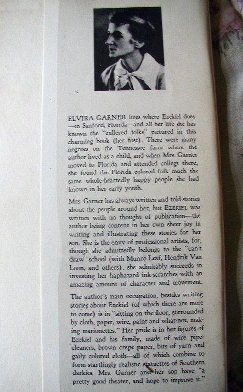 1937 Black Memorabilia Book EZEKIAL by Elvira Garner