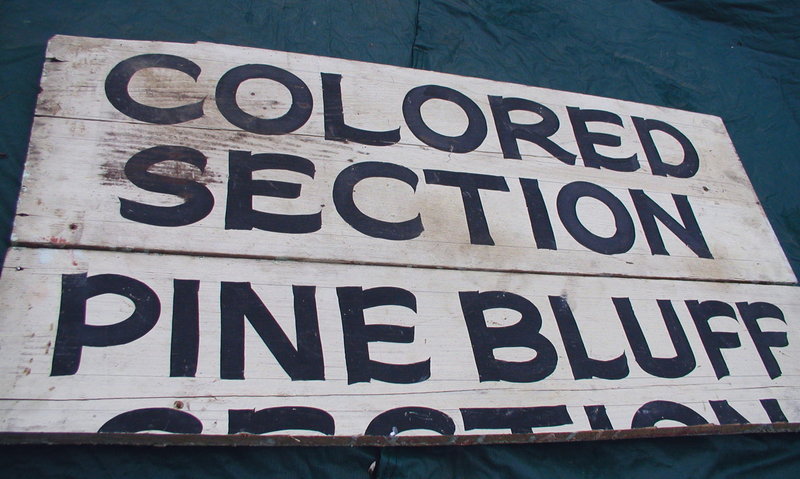 RARE 1920s Arkansas 'Jim Crow' Segregation COLORED Sign