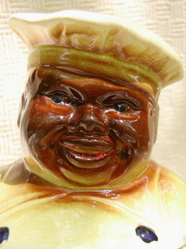 1940s Vintage National Silver African American Chef Cookie Jar