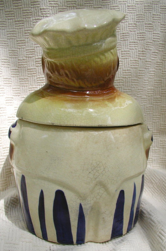 1940s Vintage National Silver African American Chef Cookie Jar