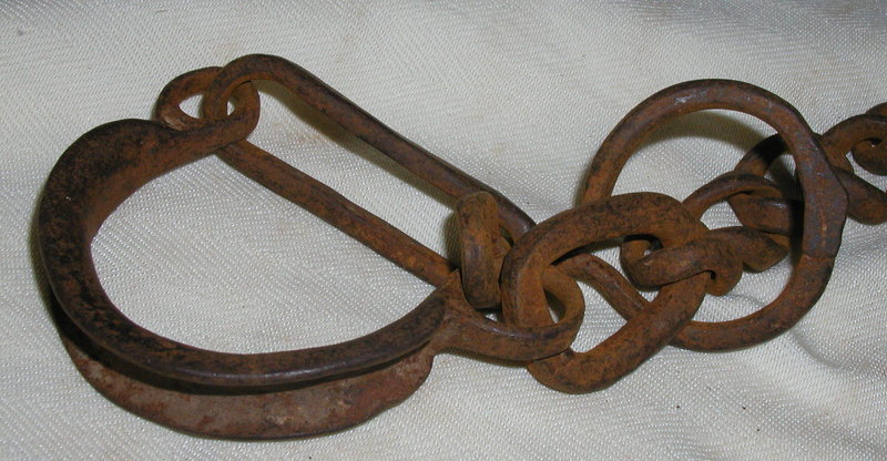 RARE Authentic 19thC Georgia CHILD SLAVE Shackles w/KEY