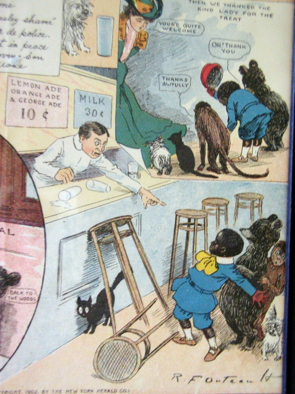 1902 Outcault 'Pore Lil Mose' Comic TREATS HIS FRIENDS