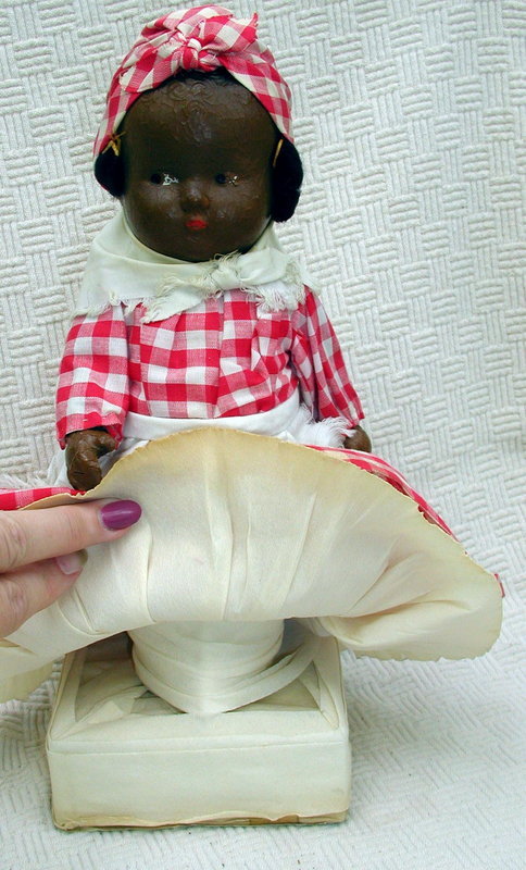 3 C1930s Composition Black Aunt Jemima Display Dolls