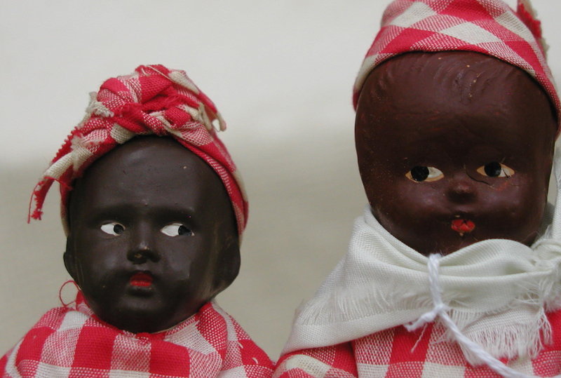 3 C1930s Composition Black Aunt Jemima Display Dolls