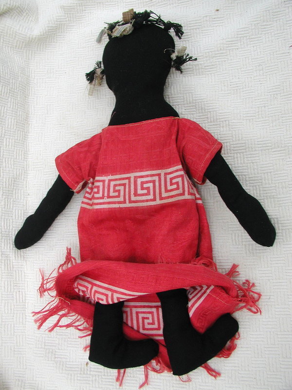 VintageLook Original Artisan Black Mammy Cloth Doll Maine Folk Artist