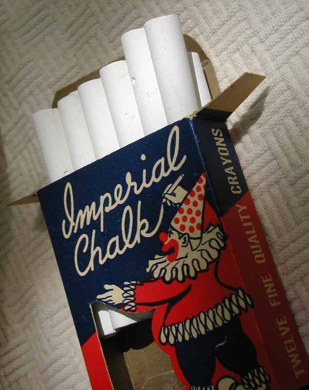 1940-50s MIB Imperial Brooklyn Box of School Art Chalk