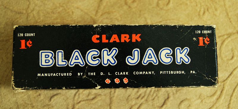 RARE African-American 1920s Clark Candy Company BLACK JACK Caramel Box
