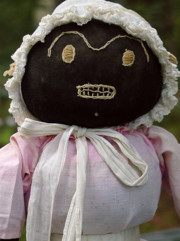 Early Scarce 1920 Black Memorabilia Hand-Stitched Mammy Bottle Doll