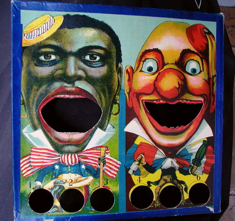 1920s Milton Bradley Black Memorabilia TWIN TARGET Game