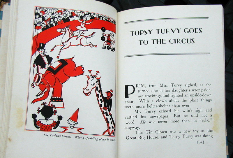 1934 Topsy Turvy + the Tin Clown Black Memorabilia Book