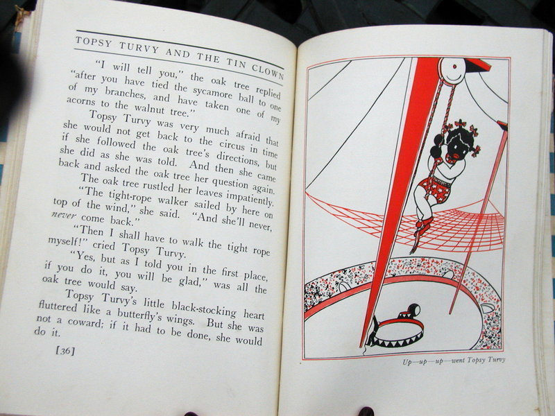 1934 Topsy Turvy + the Tin Clown Black Memorabilia Book