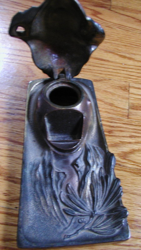 Stunning C1920 Johnny Griffin Black Boy Brass Inkwell