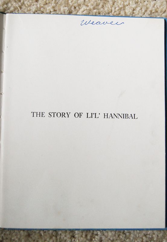 Scarce 1938 1st Edition Black Memorabilia Book LIL HANNIBAL