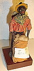 1920s New Orleans Vargas Wax Black Doll Cotton Seller