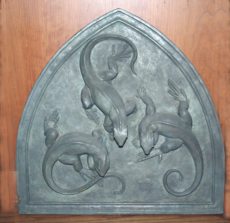 Plaster Relief Plaque by Edward Henry Berge