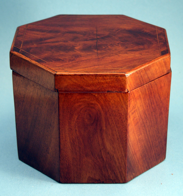 American Federal Octagonal Tea Caddy