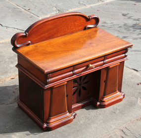 Rare English Tea Chest in the Form of a Sideboard