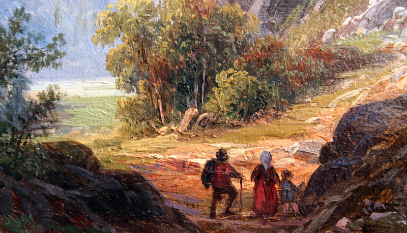 Travelers in an Alpine Landscape