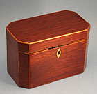 English Lacewood Tea Caddy